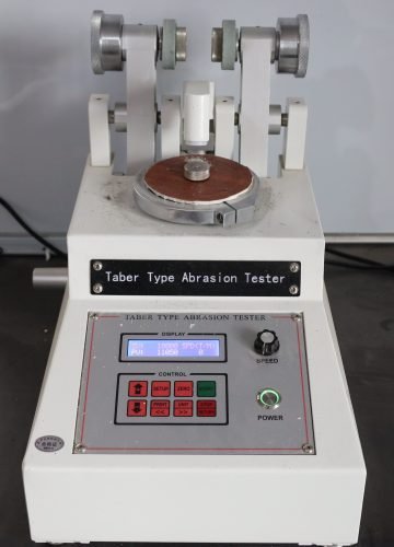 6 Taber Type Abrasion Tester Qingdao Huanju New Material Co SPC FLOORING source factory spc vinyl flooring manufacturer supplier7G3A7070
